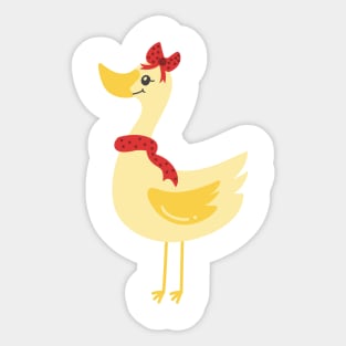 Christmas Duck Sticker